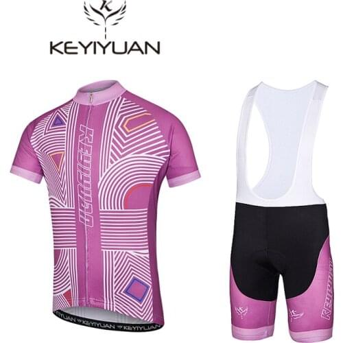 KEYIYUAN Hot Cycling clothes summer men Cycling shirts bicycle clothes Short bicycles cycling clothes sportswear bicycle clothes