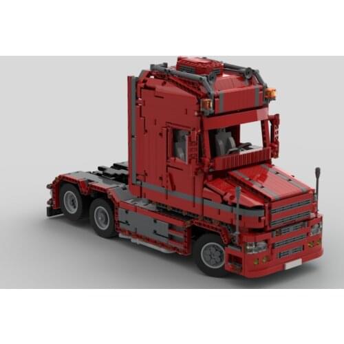New technology truck trailer block Scania truck t 580 torpedo "DIY assembly children education toy gift model moc-57465"