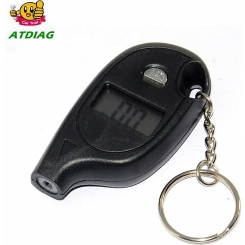 New Arrival Mini LCD Digital Tire Tyre Keychain Air Pressure Gauge For Car Auto Motorcycle CNP