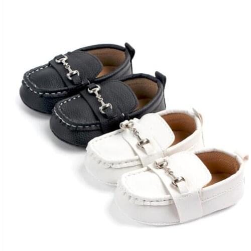 New Baby Shoes Infant PU First Walkers Antislip Newborn Boys Crib Shoes Kids Casual Shoes