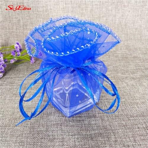 50/100pcs Hot Sale Pick Jewelry Packaging Drawable Organza Bags Gift Bags & Pouches Jewelry Packing Bags Gift Bags 6z