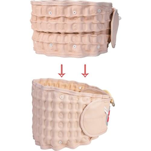 Lumbar Support Belt Waist Decompression Protect Air Traction Brace Spinal Back Relief Belt Backach Pain Release Massager Unisex