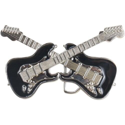 Guitar Belt Buckle Luxury Punk Rock Buckles for Belts High Quality Fit 1.5 Inch Width Belt Western Cowboy and Cowgirl Metal Tool