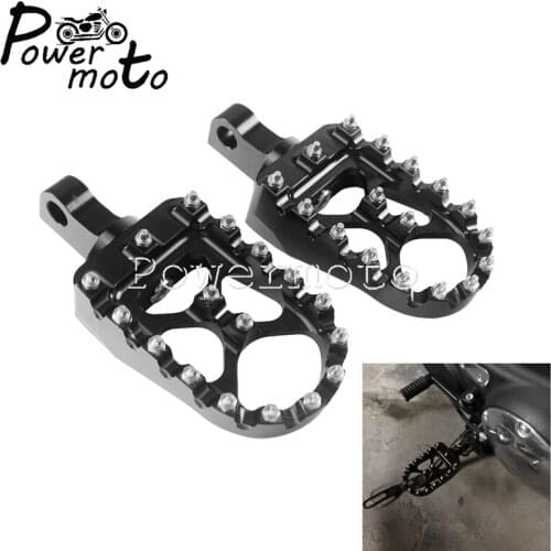 Universal Male Mount Adjustable Rivet Foot Peg Footrest Control Foot Pedal for Harley Dyna Sportster Fat Bob Wide Glide Touring