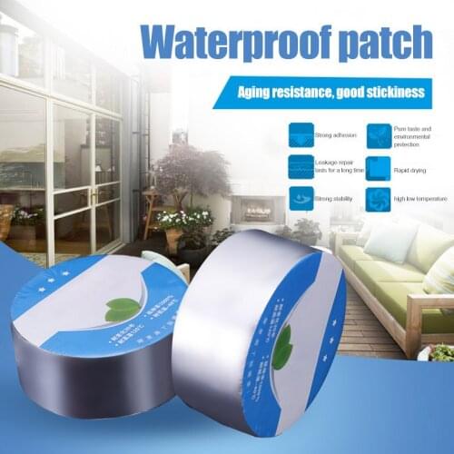 Waterproof Self-adhesive Tape Aluminum Butyl Foil UV Resistant Heat Shield Roof Pipe Repairing Temperature Resistant Adhesive
