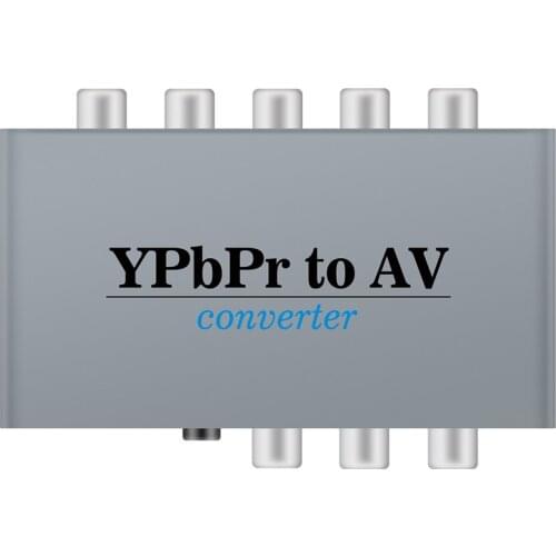 YPBPR to AV Video Converter Component to CVBS 1080P Audio Video Adapter for TV Projector Monitor Digital Cables