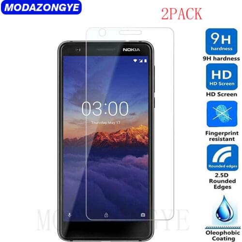 2Pcs Nokia 3.1 Tempered Glass Nokia 3.1 Screen Protector Film For Nokia 3.1 2018 TA-1063 TA-1057 Protective Glass Film 2.5D 9H