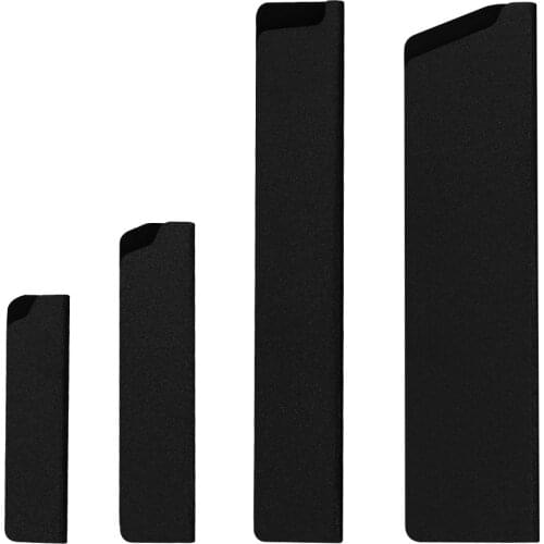 Knife Edge Guard Plastic Blade Case Knife Sheath For Chef Slicing Santoku Fruit Knives Quality PP Cover with Flannel Half-Open