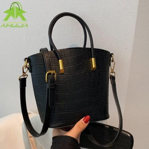Stone Pattern Pu Leather Handbag For Women High Quality Designer Shoulder Bag The New Luxury High Capacity Female Messenger Bags