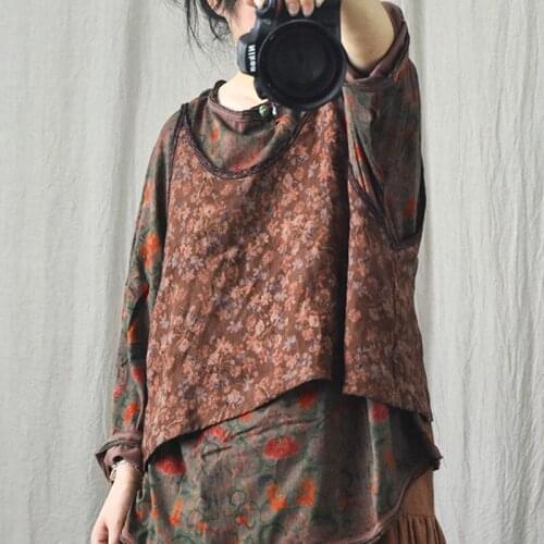 Johnature Women Vintage Linen Camis High Quality Summer Clothes 2021 New Print Floral Chinese Style Female Camis Tops