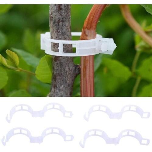 100pcs Plant Clip Growth For Tomato Rattan Buckle Hangers Plastic Vine Stalks Grow Upright Support Grafting Clamps Hangers Clips