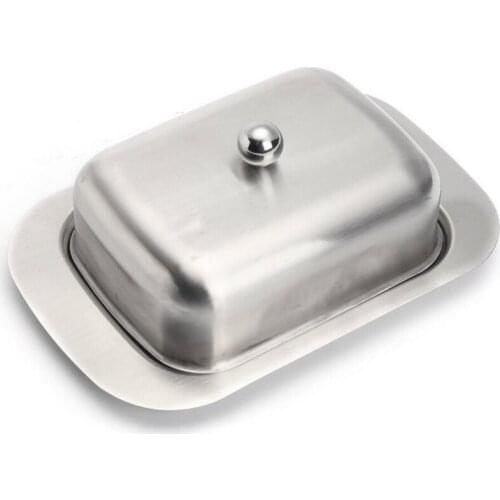 304 Stainless Steel Fresh-keeping Butter Box Butter Dish Snack Plate, Cheese Boxes