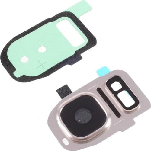 5pcs/lot CFYOUYI For Samsung Galaxy S7 G930 S7 edge G935 Back Rear Camera Lens Glass Cover with Frame Holder and Flash Cover