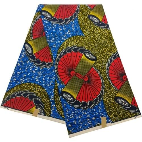 Ankara Wax African Cotton High Quality Veritable Guaranteed African Wax Prints Fabric 2019 Batik Fabric 6 Yard For Dress