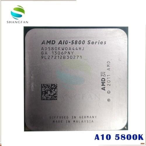 AMD A-Series A10-5800 A10 5800 A10 5800K A10-5800K 3.8Ghz 100W Quad-Core CPU Processor AD580KWOA44HJ Socket FM2