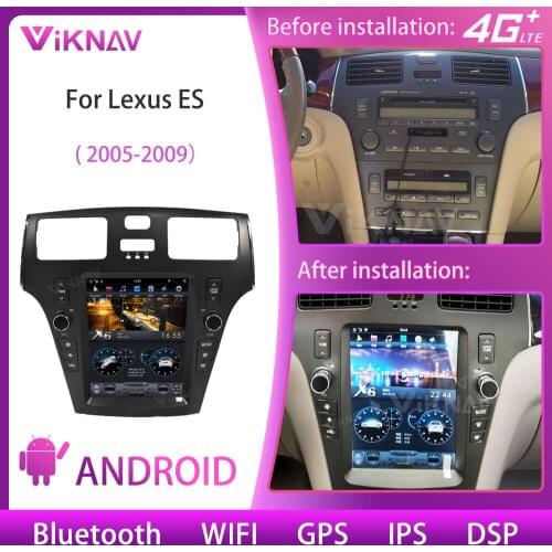 PX6 Vertical Screen Android Car Radio For Lexus ES 2001 2002 2003 2004 2005 2006 Multimedia Player Navigation GPS Stereo 2 din
