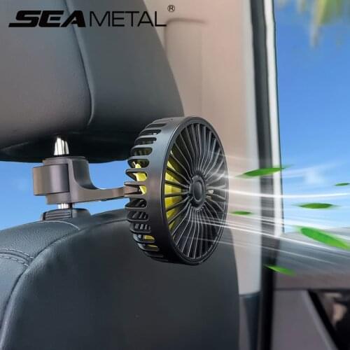 USB Car Fan for Dashboard Air Circulation Fan 12V 24V ABS Three Speeds Adjustable Summer Cooling Fan High Airflow Fan in the Car