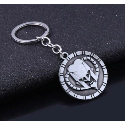 Anime JOJOS BIZARRE ADVENTURE Mask KeyChains Metal KILLER QUEEN Higashikata Kujo JOJOS Keyring Men Car Key Women Bag Accessories
