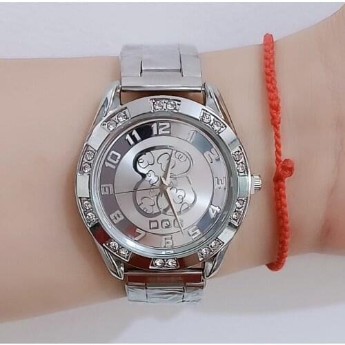 Relogio 2021 Luxury Brand Bear Watch Fashion Casual Women Quartz Wristwatches Silver Stainless Steel Dress Watches Reloj Mujer