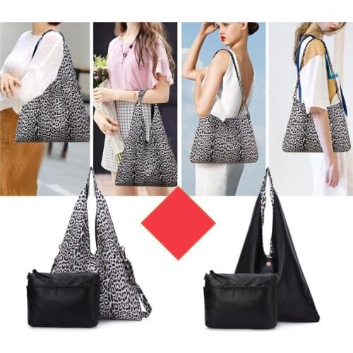 Angel Kiss Reversible Women Leopard Tote with Inside bag and Adjustable Long Shoulder Strap