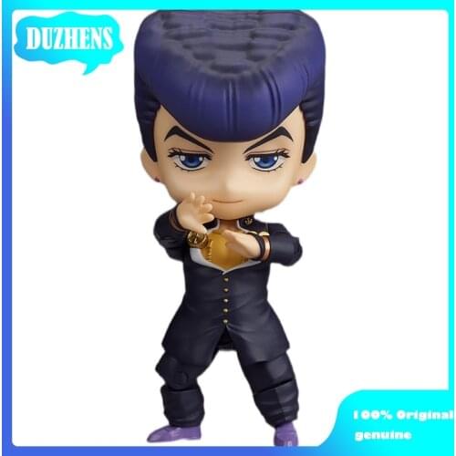 JoJos Bizarre Adventure Q version figma Higashikata Josuke PVC Action Figure Anime Figure Model Toys Figure Collection Doll Gif
