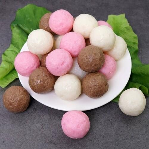 Artificial food props supermarket dining room hotel restaurant shop store decor fake simulation meat beef shrimp fish ball model