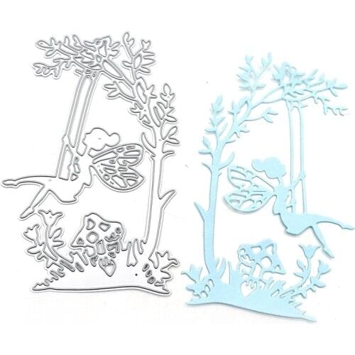 Julyarts Elf On The Swing Scrapbooking Cutting Dies Craft Dies for DIY Scrapbooking album Decorative Embossing Craft Dies Cut