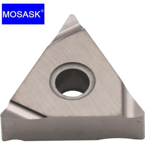 MOSASK 10pcs TNGG160402R-S ZN90 Cermet Fine Steel Processing Parts Have Good Finish Tungsten Cemented Carbide Inserts