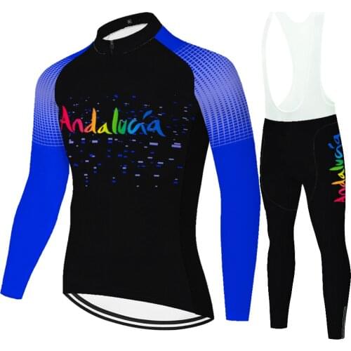 Andalucia Summer Spirng Kit Bicicleta Maillot Abbigliamento Ropa Jersey Equipamento De Ciclismo Mallot Ciclismo Hombre Verano
