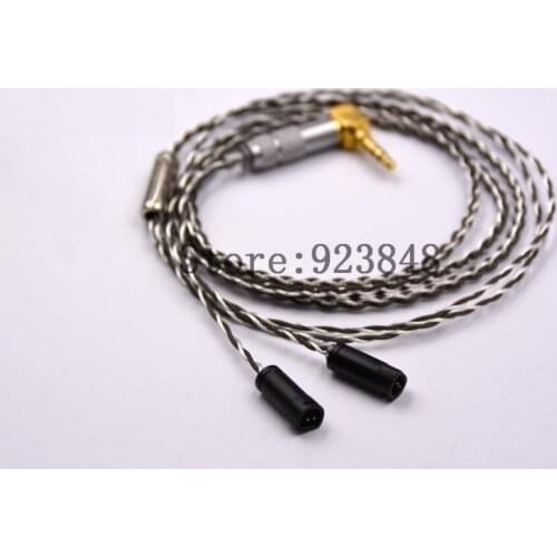 160 core single crystal sterling silver and 130 core copper silver palladium alloy line mixed Fever headphone upgrade line IE80