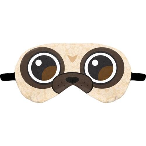 Eye Mask 3D Digital Printing Animal Big Eyes Cartoon Sleeping Mask Eyeshade Breathable Blindfold Headband Eyepatch Night Mask