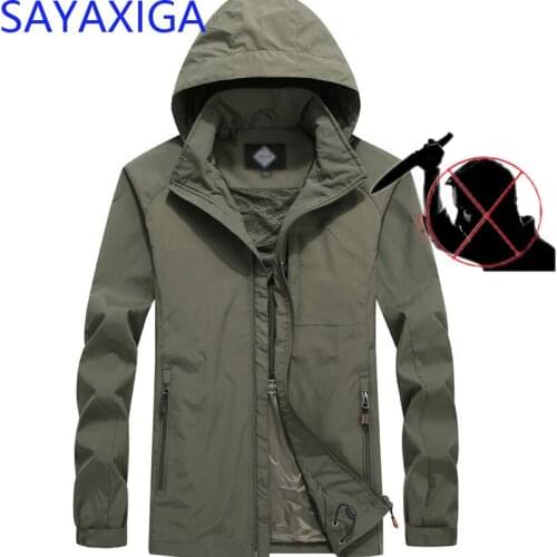 Leisure self-defense Men jacket anti cut resistant outfit knife stab proof arme de outdoor police swat security clothing 4XL5XL