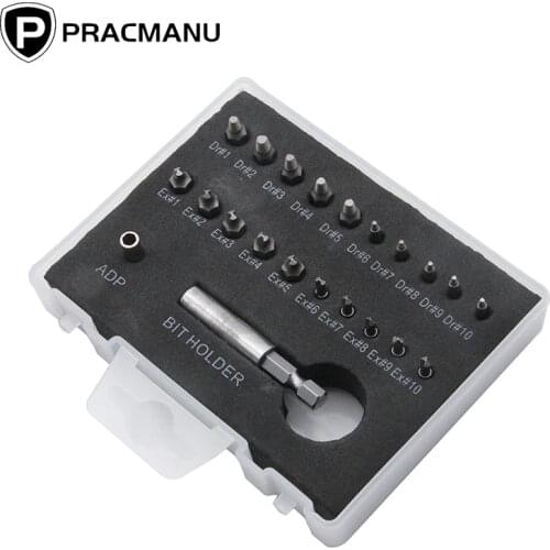 22Pcs Set Extractor Screwdriver Remover Purpose Tools Disassemble Screws Bolt Stud Slip Teeth Damaged Demolish Stripped Broken