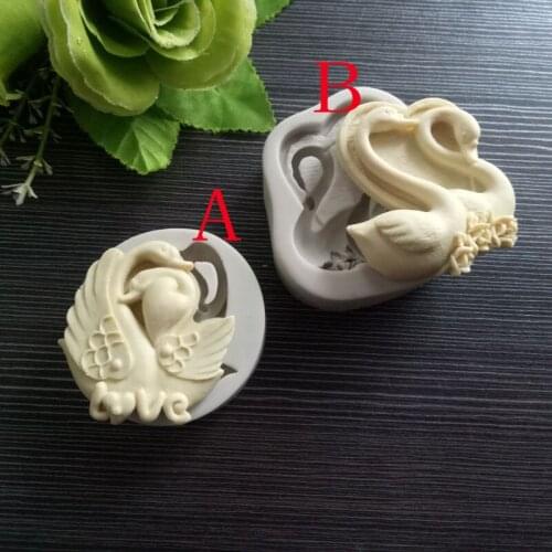 Couples love cake silicone mold Chocolate dough tools Candy cakes decoration tools LY1-1531