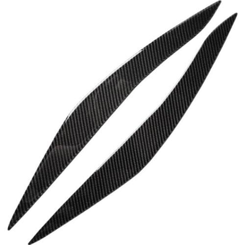 Fit For BMW 5 Series F10 2010-2013 real carbon fiber lamp eyebrow car headlight eyebrow eyelash interior modification