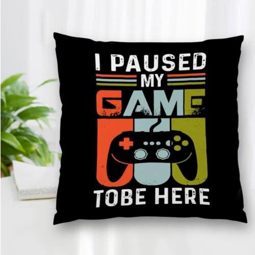 Custom Gamepad Pillow Case Polyester Decorative Pillowcases Zipper Pillow Case Pillowcase Cover Square 20x20cm,35x35cm,40x40cm