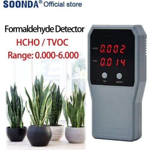 Professional Household Digital formaldehyde detector Air Quality Formaldehyde Accurate Detection with sound and light alarm
