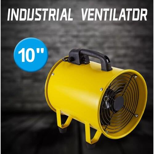 Industrial powerful portable axial fan 320W ventilation tunnel marine construction dust removal portable mobile exhaust fan
