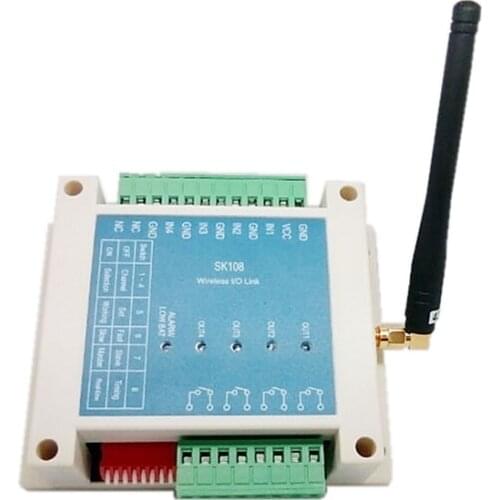 2pcs/lot 3Km 4 channels relay 433mhz wireless rf remote control switch SK108 for agricultural irrigation