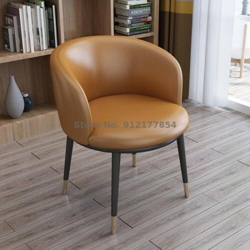 Nordic style chair modern minimalist desk chair creative net red computer makeup stool backrest home adult dining chair
