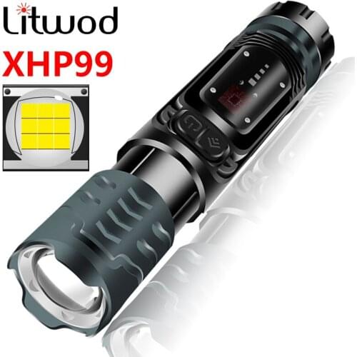 XHP90.2 9-core COB High Quality Led Flashlight USB Rechargeable Powerbank 18650 26650 Battery Torch Lantern Zoomable Aluminum