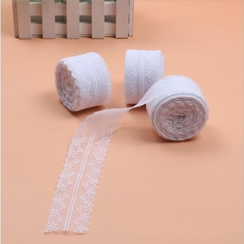 10 meters Non-elastic Lace Embroidery Trim Ribbon DIY Toy Doll Dress Clothing Decoration Accessories Materials