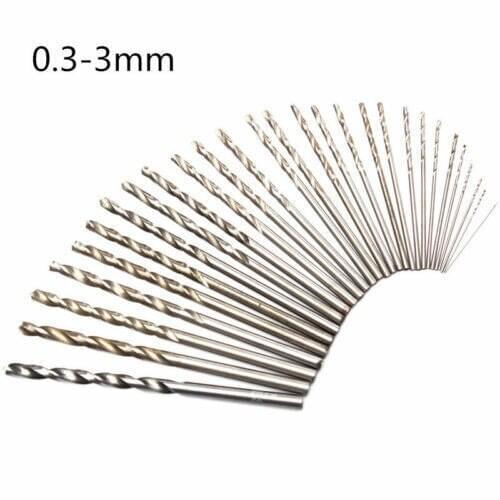 10pcs 2.0-3.5mm straight shank twist drills in a box for metal/wood/plastic drill bit fixing tools