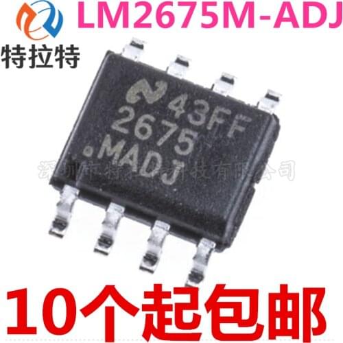10pcs/lot LM2675 LM2675M-ADJ LM2675MX-ADJ SOP8 Switching Regulator Brand New & Original