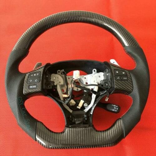 100% Real Carbon Fiber Steering Wheel For 2006-2011 Lexus IS ISF