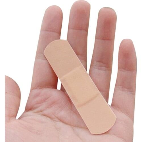 100Pcs/lot Band-Aids Waterproof Breathable Cushion Adhesive Plaster Wound Hemostasis Sticker Band First Aid Bandage A