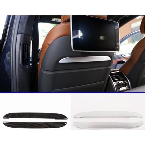 2pcs For BMW X5 G05 X7 G07 2019 Car Front Row Seat Decoration Strips Trim Accessories