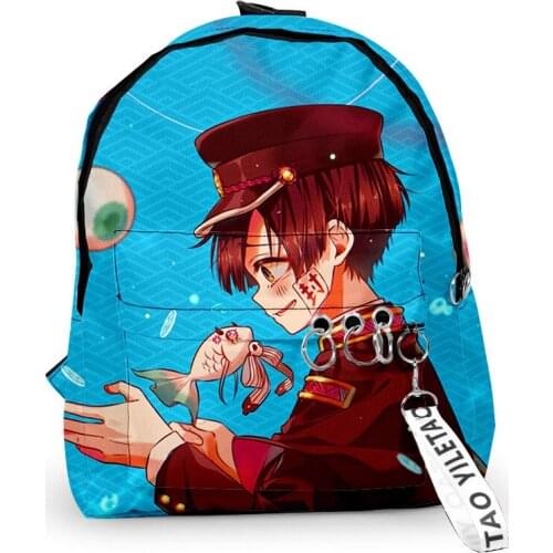 2020 Anime Toilet-bound Hanako-kun Backpacks Men Women Harajuku Travel Bags 3D Print Teenage Notebook Backpack Bag