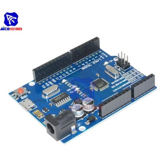 CH340G Cool Version UNO R3 MEGA328P UNO R3 ATMEGA328P AU Compatible CH340 Micro USB Interface for Arduino