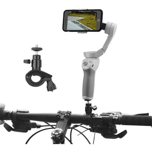 Aluminum Alloy Bicycle Stand Holder Clip Clamp Supportor for DJI Osmo Mobile 3 Mount Bike Bracket Handheld Gimbal Accessories